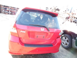 2007 HONDA FIT SPORT RED 1.5L AT A17567